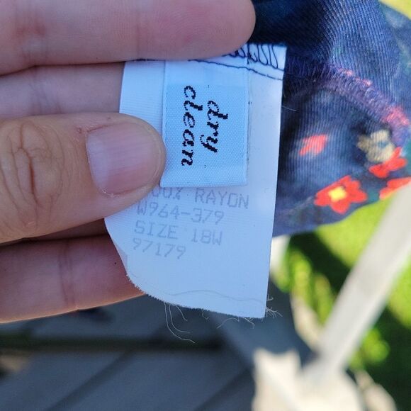 Pendleton Country Sophisticates floral plaid button-up size 18W - Picture 4 of 6